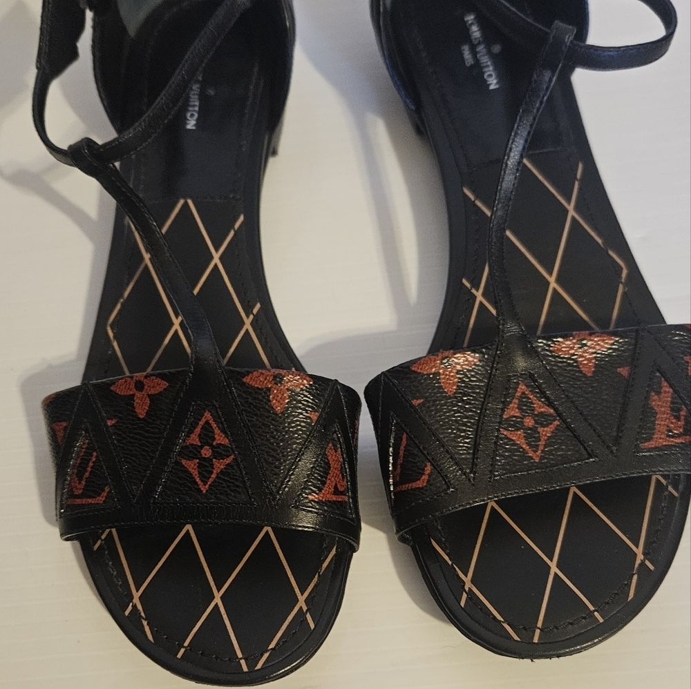 Louis Vuitton Monogram REVIVAL Sandals Shoes EURO 39 - Picture 5 of 16
